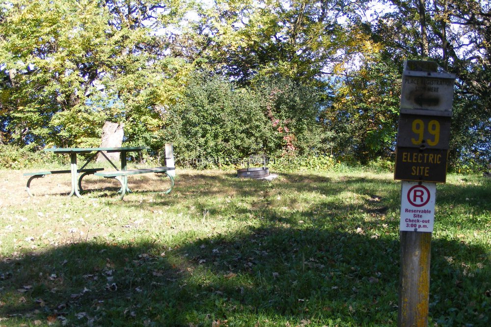 Campsite 099 in Marble Beach State Park Campground at Marble Beach